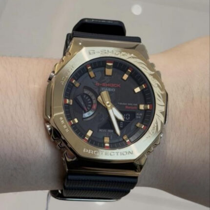 Casio G-Shock GBM-2100CX-9A Gold Bezel Tough Solar Bluetooth Watch