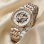 Fossil Eevie Automatic Skeleton Dial Rose Gold Two Tone Women’s Watch