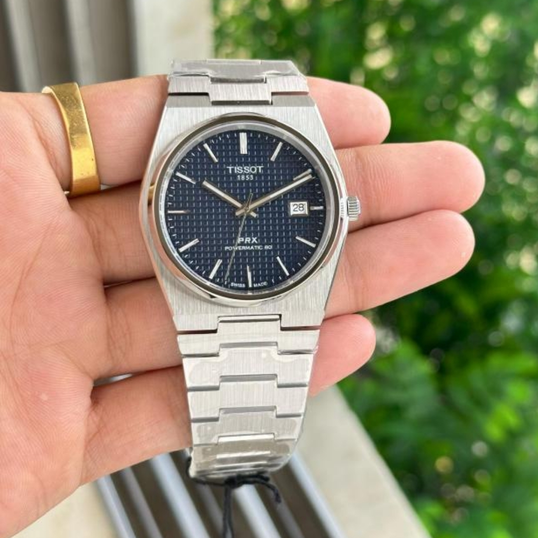 Tissot PRX Blue Dial Automatic Watch Tissot 1853 PRX Powermatic 80 Blue Dial Stainless Steel Men’s Watch