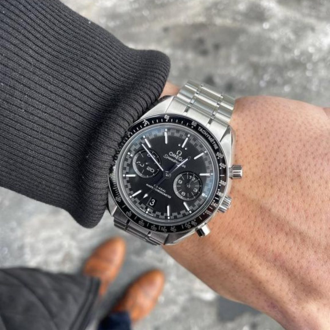 Omega Speedmaster Racing Stainless Steel Chronograph Watch