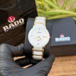 Rado White Dial Ceramic Two Tone Stainless Steel Men’s Watch