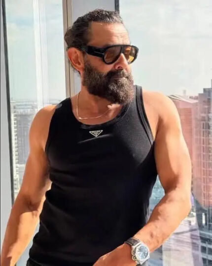 Bollywood Celebrity Style Prad a Black Imported Premium Tangs