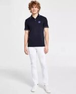 Arman i E_xchange Navy Blue Patch Logo Premium Polo T-Shirt
