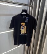 Ralp.h Laure n Black Teddy Logo Premium T-Shirt