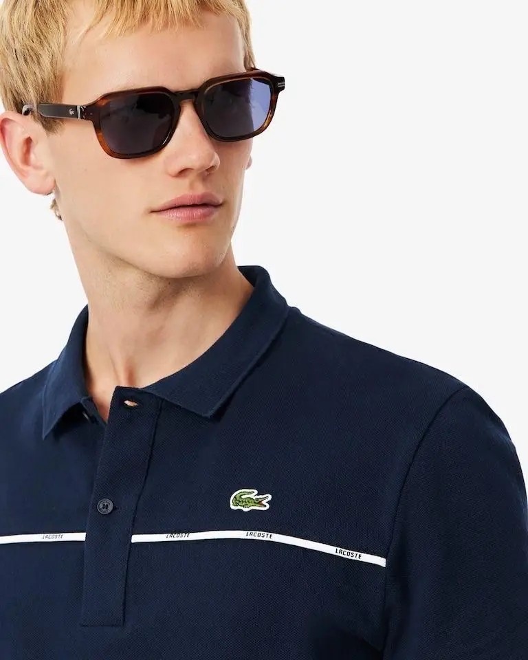 blu2 Lacost e Navy Blue Embroidery Logo Premium Polo T-Shirt - Image 1