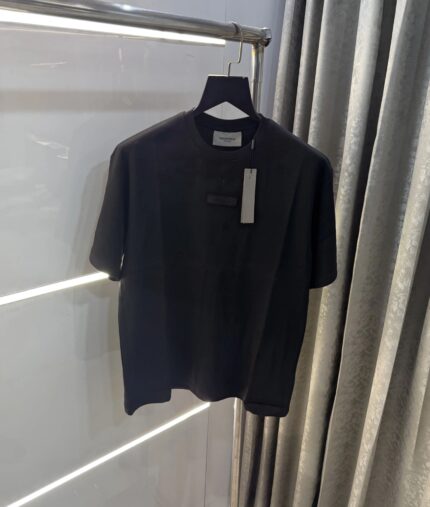 Essential Fear of God Black T-Shirt for Men – Premium Streetwear Logo Tee