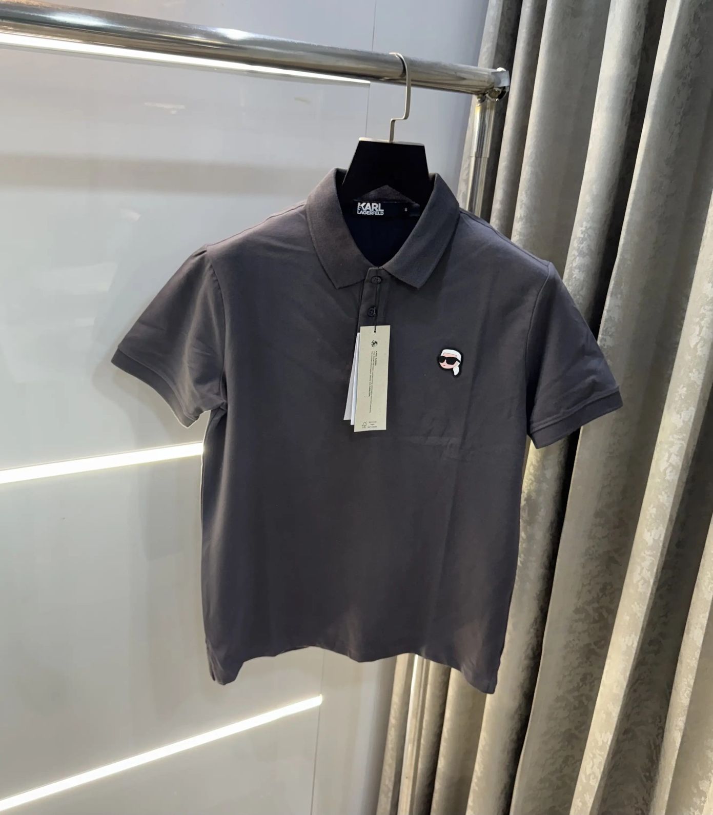 1772598086_SOcLJG Karl Lagerfled Grey Imported Polo T-Shirt - Image 1