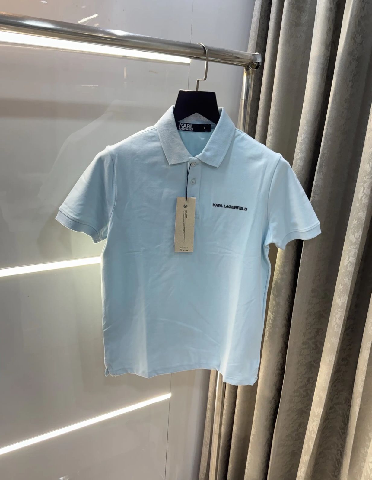 1772598283_dCb9Q5 Karl Lagerfled Sky Blue Imported Polo T-Shirt - Image 1