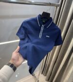 Hu9o Bo-ss Petrol Blue Premium Polo T-Shirt - Image 2