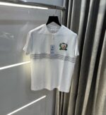 Lacost e White Embroidery Logo Premium Polo T-Shirt - Image 3