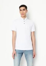 Arman i EXchange White Patch Logo Premium Polo T-Shirt