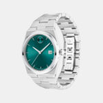 Movado BOLD Green Dial Stainless Steel Watch for Men – Minimalist Luxury Designer Bracelet Watch