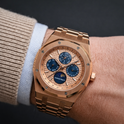 Audemars Piguet Royal Oak Calendar Automatic Copper Blue Dial Watch
