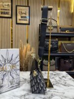 Christian Dior Noir Shoulder Bag (Blue-6919) – Luxury Designer Handbag with Box & Dust Bag - Image 4