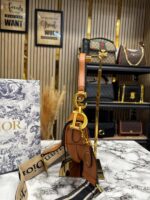 Christian Dior Saddle Crossbody Bag (Brown) – Premium Designer Handbag with Box & Dust Bag - Image 3