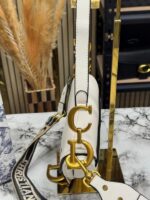 Christian Dior Saddle Crossbody Bag (White) – Premium Designer Handbag with Box & Dust Bag. - Image 4