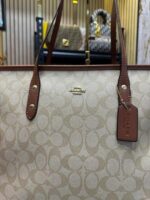 Coach Tote Sling Bag (Apricot) – Premium Designer Handbag with Original Box & Dust Bag. - Image 4