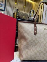 Coach Tote Sling Bag (Apricot) – Premium Designer Handbag with Original Box & Dust Bag. - Image 5