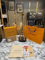 Louis Vuitton Nano Monogram Crossbody Bag – Premium Mini Designer Handbag with Double OG Box, Dust Bag & Carry Bag. - Image 2