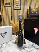 Guess Mintha Top Zip Shoulder Bag (Black) – Premium Designer Handbag with Box, Dust Bag & Carry Bag - Image 5