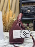 Polène Numéro Neuf Leather Shoulder Bag (Wine – P06758) – Premium Structured Designer Handbag with Dust Bag - Image 2