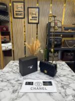 Chanel Classic Flap Mini Quilted Chain Shoulder Bag (Black) – Premium Designer Crossbody Handbag for Women.