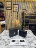 Chanel Classic Flap Mini Quilted Chain Shoulder Bag (Black) – Premium Designer Crossbody Handbag for Women. - Image 2