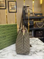 Gucci GG Supreme Tote Bag (Brown) with Box & Dust Bag – Luxury Designer Handbag for Women - Image 5