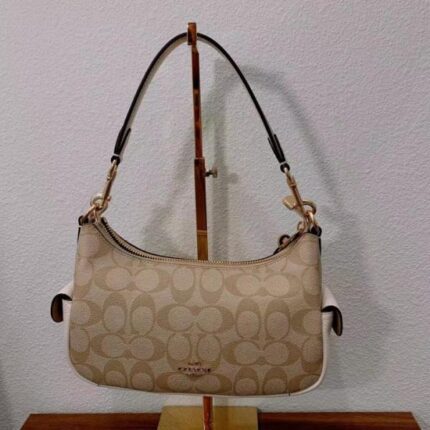 Coach Pennie Shoulder Bag Premium Quality With Box & Dust Bag (C7222-White) – Luxury Designer Shoulder Handbag for Women.