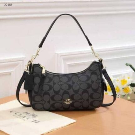 Coach Pennie Shoulder Bag Premium Quality With Box & Dust Bag (C7222-Black) – Luxury Designer Shoulder Handbag for Women.