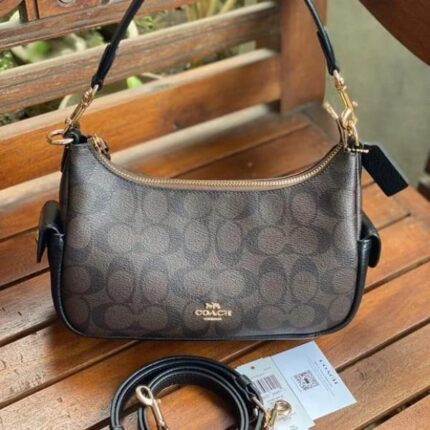 Coach Pennie Shoulder Bag Premium Quality With Box & Dust Bag (C7222-Coffee) – Luxury Designer Shoulder Handbag for Women.