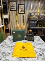 Goyard Saigon Handbag in Canvas With Box & Dust Bag (Black) – Premium Luxury Designer Top Handle Bag for Women. - Image 3