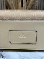 Gucci GG Canvas Jacquard Shoulder Bag With Double OG Box, Dust Bag & Carry Bag (46377-Beige) – Premium Luxury Designer Handbag for Women. - Image 5