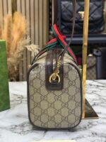 Gucci Ophidia Boston Stripe GG Top Handle Bag With Box & Dust Bag – Premium Luxury Designer Handbag for Women. - Image 3