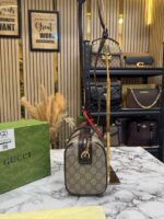 Gucci Ophidia Boston Stripe GG Top Handle Bag With Box & Dust Bag – Premium Luxury Designer Handbag for Women. - Image 2