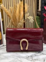 Gucci Dionysus Flap Mini Shoulder Bag With Double OG Box & Dust Bag (Wine) – Premium Luxury Designer Handbag for Women. - Image 2