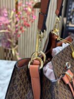 Michael Kors Mercer Premium Quality Bucket Bag With Dust Bag (Brown) – Luxury Designer Shoulder Bag for Women. - Image 7