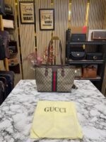 Gucci GG Supreme Bag with Matching Wallet Brown – Luxury Designer Handbag with Dust Bag - Image 2