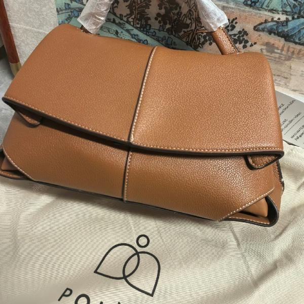 69a8a1664164e0 Polène Numéro Un Leather Top-Handle Bag Brown – Premium Women’s Designer Handbag. - Image 1