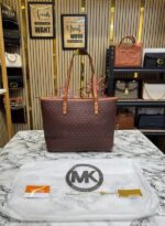 Michael Kors Carter Tote Bag Brown – Premium Women’s Designer Tote Bag with Dust Bag & Card. - Image 2