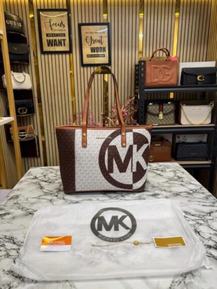 Michael Kors Carter Tote Bag Brown – Premium Women’s Designer Tote Bag with Dust Bag & Card.