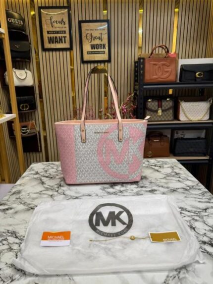 Michael Kors Carter Tote Bag Pink – Premium Women’s Designer Tote Bag with Dust Bag & Card.