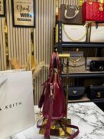 Charles & Keith Kerry Mini Tote Bag Wine Including Carry Bag – Premium Women’s Mini Handbag | Stylish Shoulder Tote Bag. - Image 2