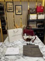 Charles & Keith Kerry Mini Tote Bag Wine Including Carry Bag – Premium Women’s Mini Handbag | Stylish Shoulder Tote Bag. - Image 3