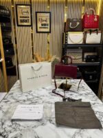 Charles & Keith Kerry Mini Tote Bag Wine Including Carry Bag – Premium Women’s Mini Handbag | Stylish Shoulder Tote Bag.