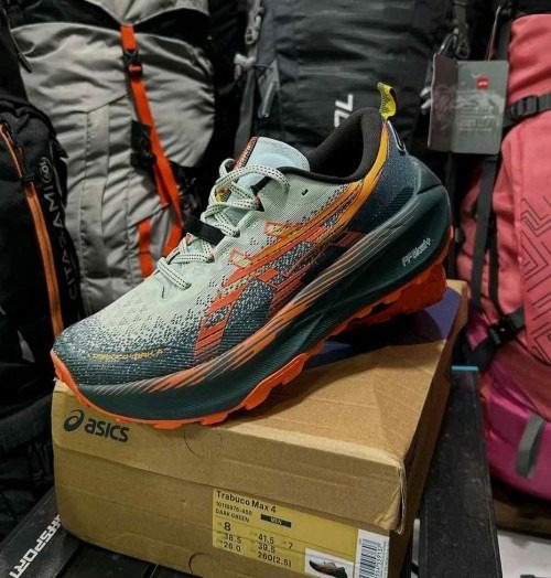 ASICS Trabuco Max 4 Cushioned Outdoor Trail Running Sneakers (1) ASICS Trabuco Max 4 Trail Running Performance Sneakers - Image 1