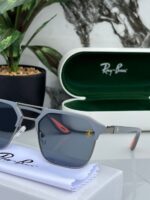 Grey black gradient lens full-frame sunglasses