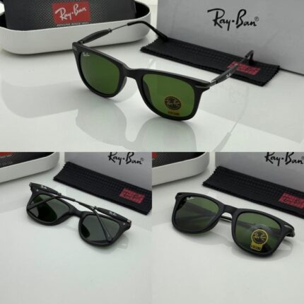 Stylish black and green casual sunglasses