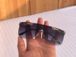 Shaded black fashion sunglasses with UV protection