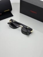 Modern black frame sunglasses with gradient tint
